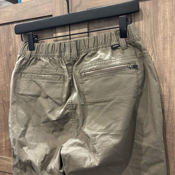 Prana Women’s Pants Cargo Ripstop Elastic Waist Green - Picture 4 of 9
